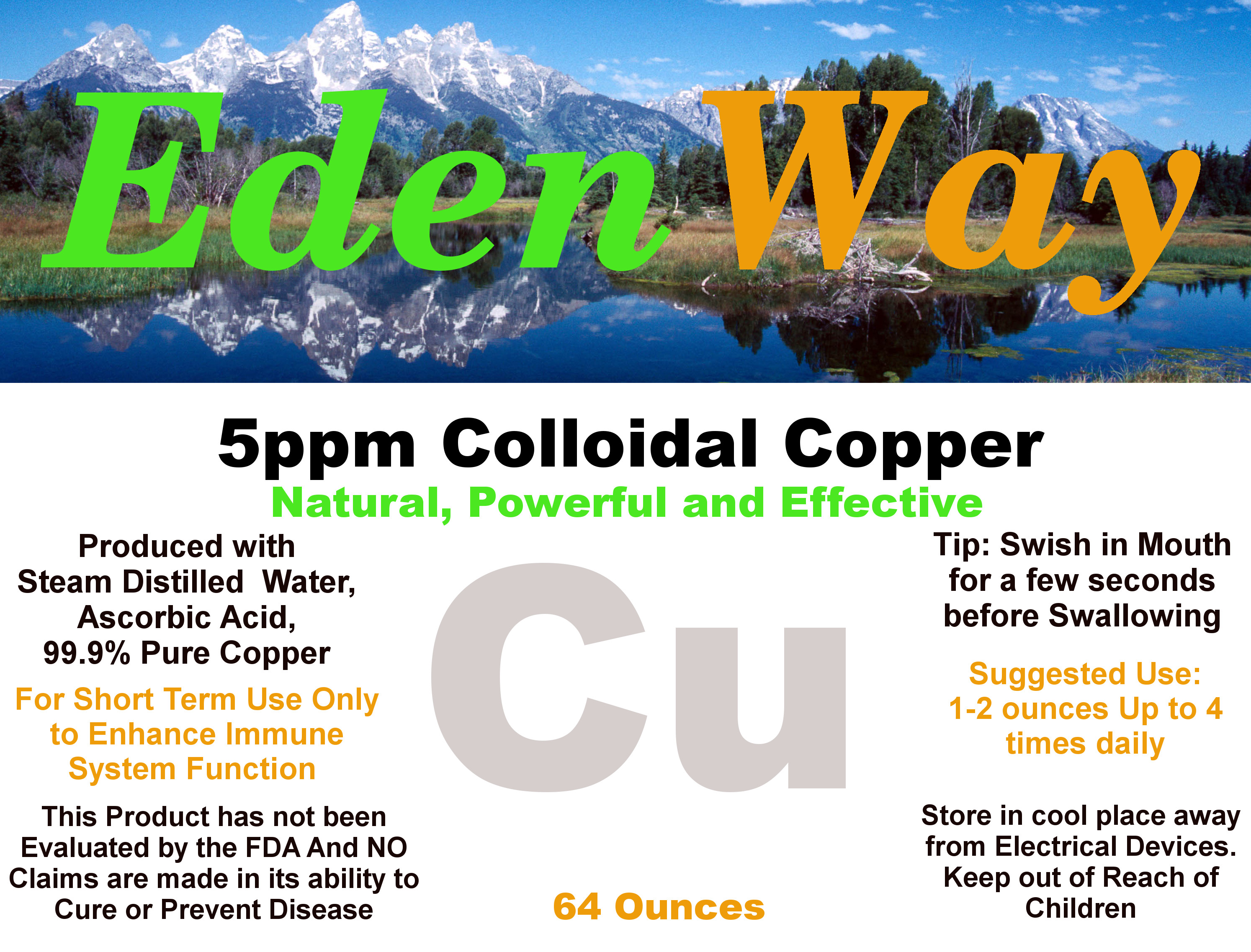 10ppm Colloidal Copper - 32 ounces