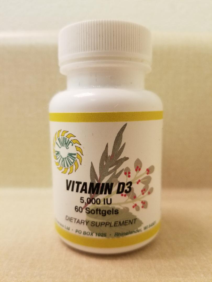 Vitamin D3 5000iu 60 Capsules - Click Image to Close