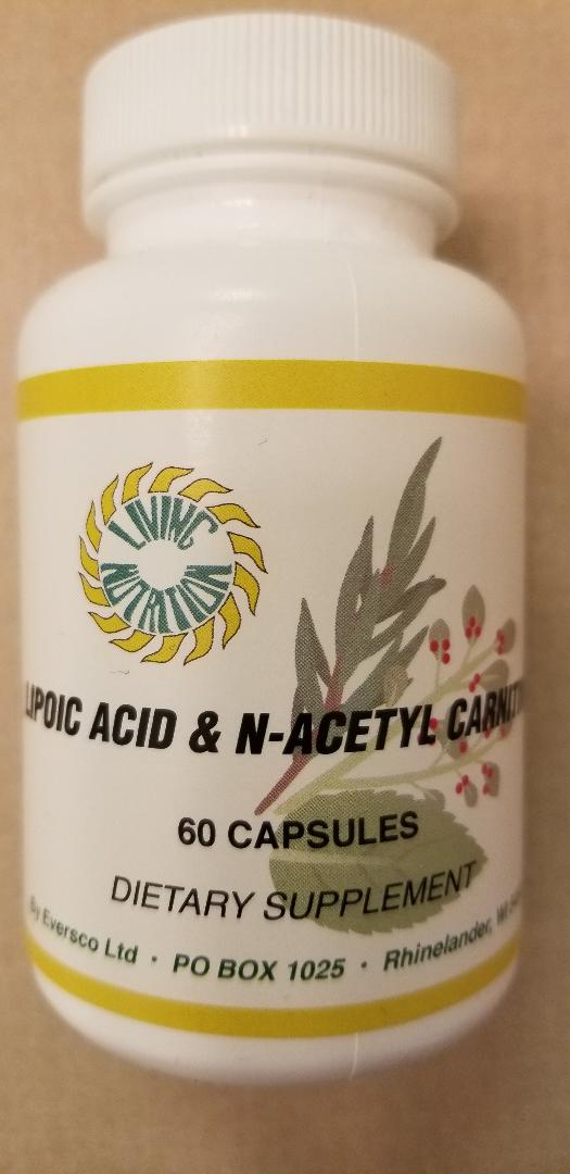 Lipoic Acid & N-Acetyl Carnitine - 60 Capsules